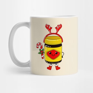 Cute Christmas Vegemite Jar Mug